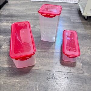 Set of 3 Lock N Lock Storage Containers